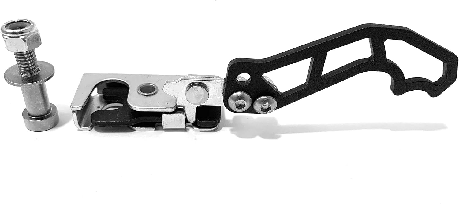Custom Slam Latches With Handles & Latch Pin Tire Cooler Rack (Right Hand-Black Handle)