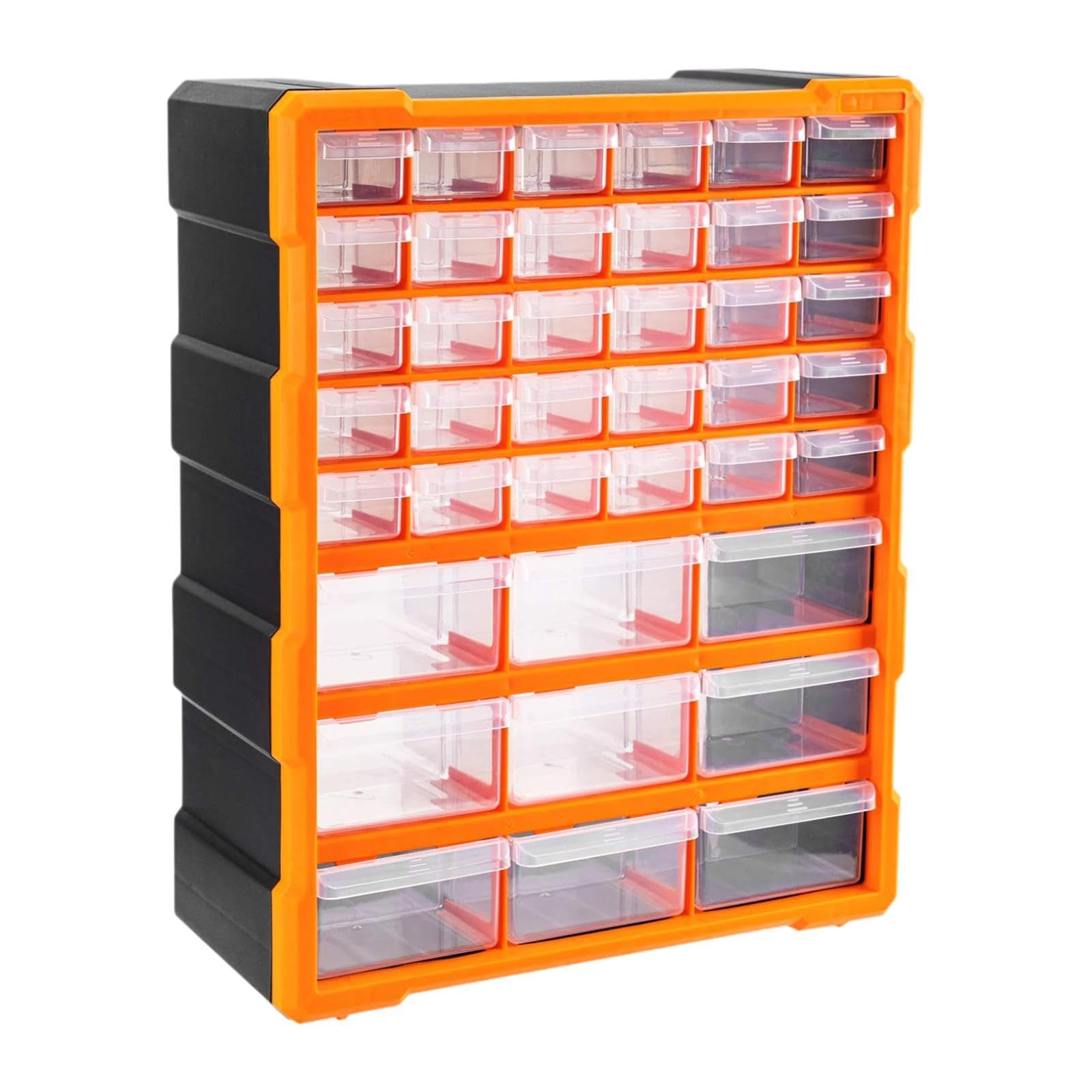 Generic Organizer Viti con Cassetti Trasparenti Contenitore Separato per Minuteria Scatola Porta Componenti Elettronici Box Compartimentato in PP Adatto per O, Stile c
