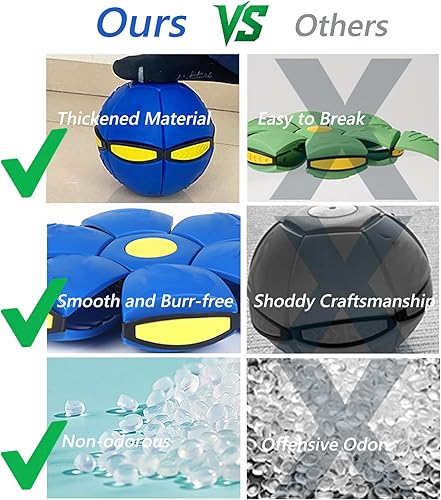 Miniatura 4 de Bola mágica que rebota para perro, gato, disco volador de ovnis mágico, bola deformante, platillo volador mágico, juguetes de fútbol para perros