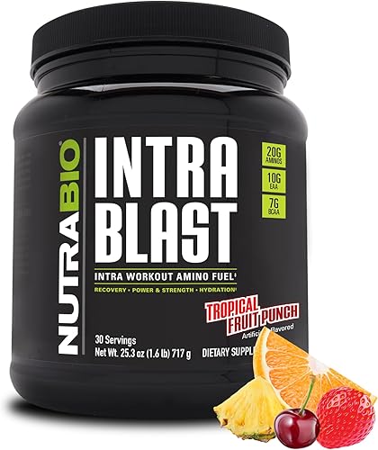 Vista 32 de NutraBio Intra Blast Bcaa - Suplemento de aminoácidos en polvo, mezcla de electrolitos e hidratación, intra, preentrenamiento y recuperación
