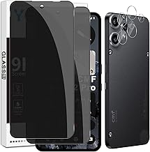 Privacy Screen Protector for Nothing CMF Phone 2 Pro Protection, 2 Pieces Anti-Spy Tempered Glass + 2 Camera Films, Scratch-Resistant, 9H Hardness, Bubble Free