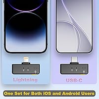 Vista 6 de BSONE Micrófono Lavalier inalámbrico para iPhone y Android, mini micrófono con clip con funda de carga, micrófonos profesionales recargables