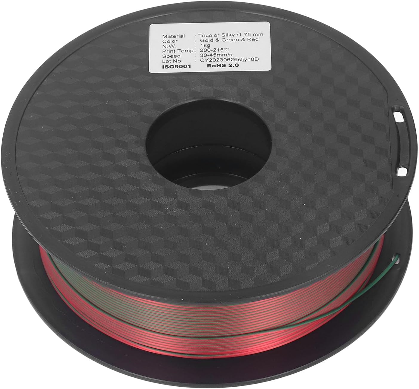 1.75mm Color 3D Printer Filament Gold, Green, Red PLA Material for Creative DIY, High Toughness, Reliable Printing