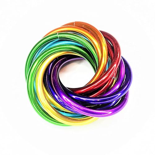 Miniatura 28 de Möbii Fidget Ball (MultiColor): Quiet Mobius ADHD Anxiety Stim Stress Relief Toy Tool for Home Travel Office or Desk (Small, Full, American Chrome)