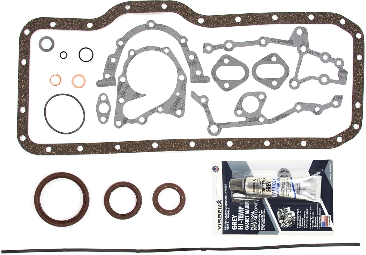 DG-8614919455 Full Gasket Set Compatible With/Replacement For 87-92 Toyota Supra 3.0L Turbocharged DOHC 24V 7MGTE