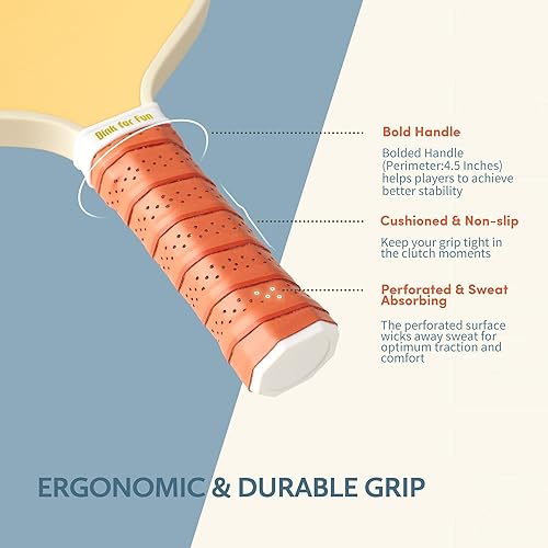Vista 61 de Juego de 2/4 palas de pickleball aprobadas por USAPA, raqueta de pickleball de grafito/fibra de vidrio, 2 raquetas de pickleball, 4 bolas y 1 bolsa
