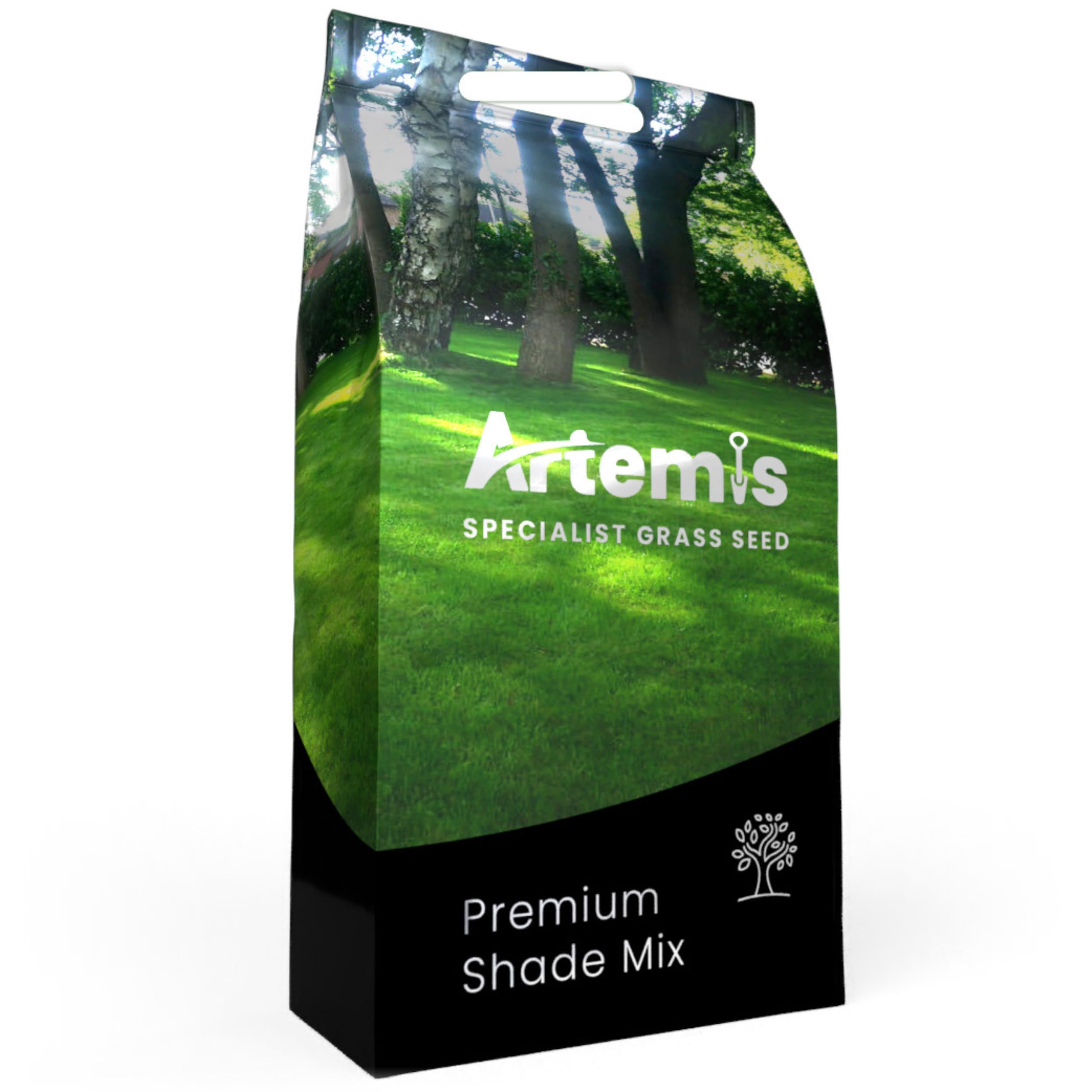 Artemis Premium Shade Grass Seed, 2KG, Fast Germination & Growth, Pet & Family Friendly for Shady & Shaded Lawns