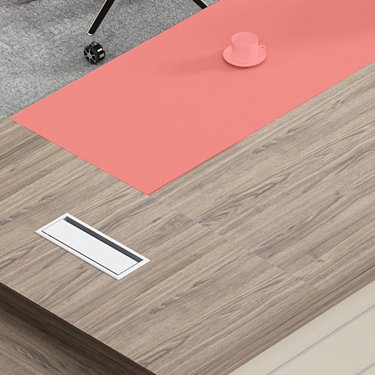 Wood L Shaped Computer Desk Executive Office Desk with File Drawers Writing Study Table Business Furniture Set for Home Office