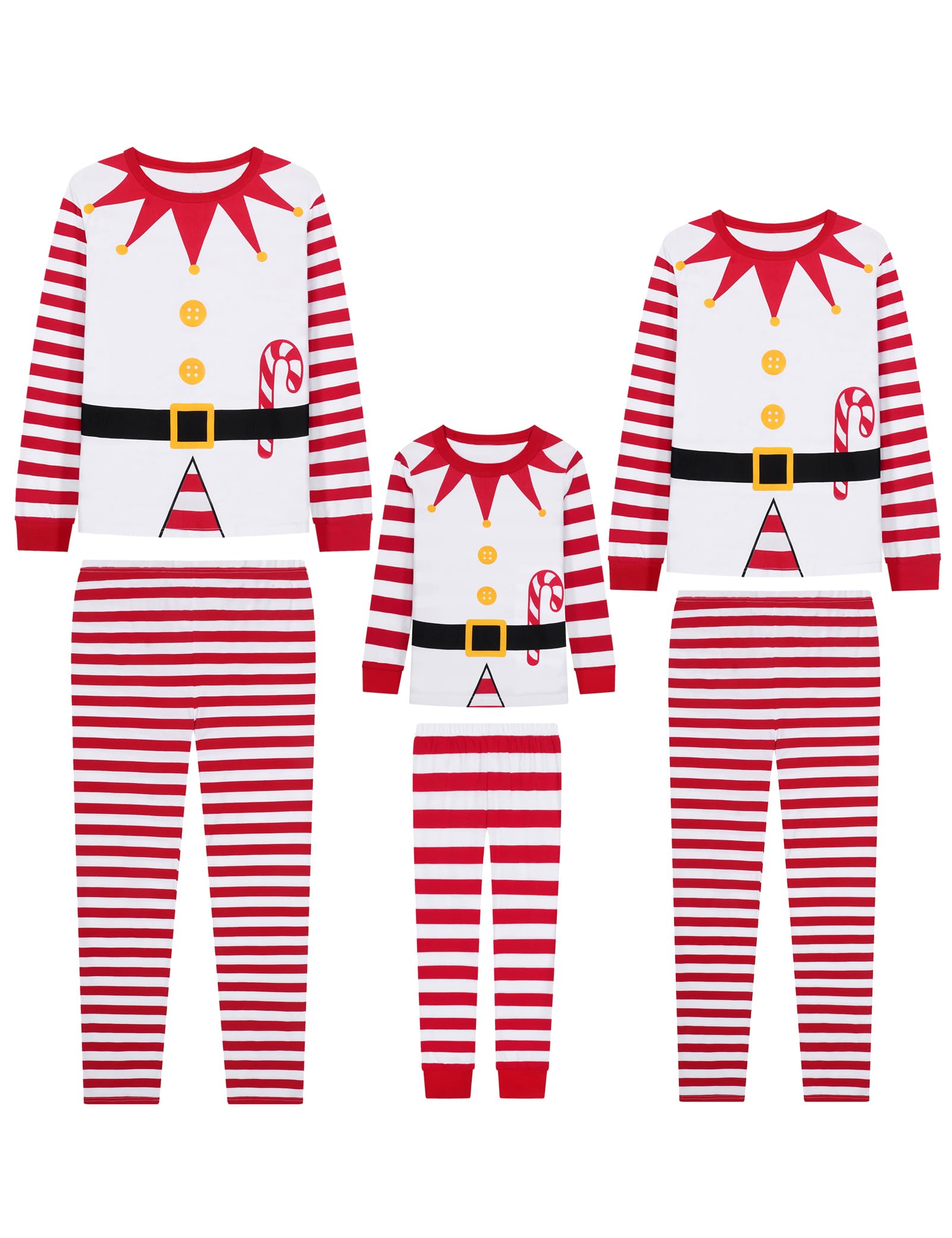 ABeCue Matching Family Pajamas for Women Men Kids Holiday Cotton Pjs Clothes Set