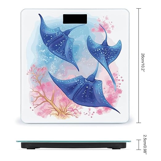 Báscula Digital VstaDank con Pantalla LED, Vidrio Templado, 4 Sensores miniatura 2