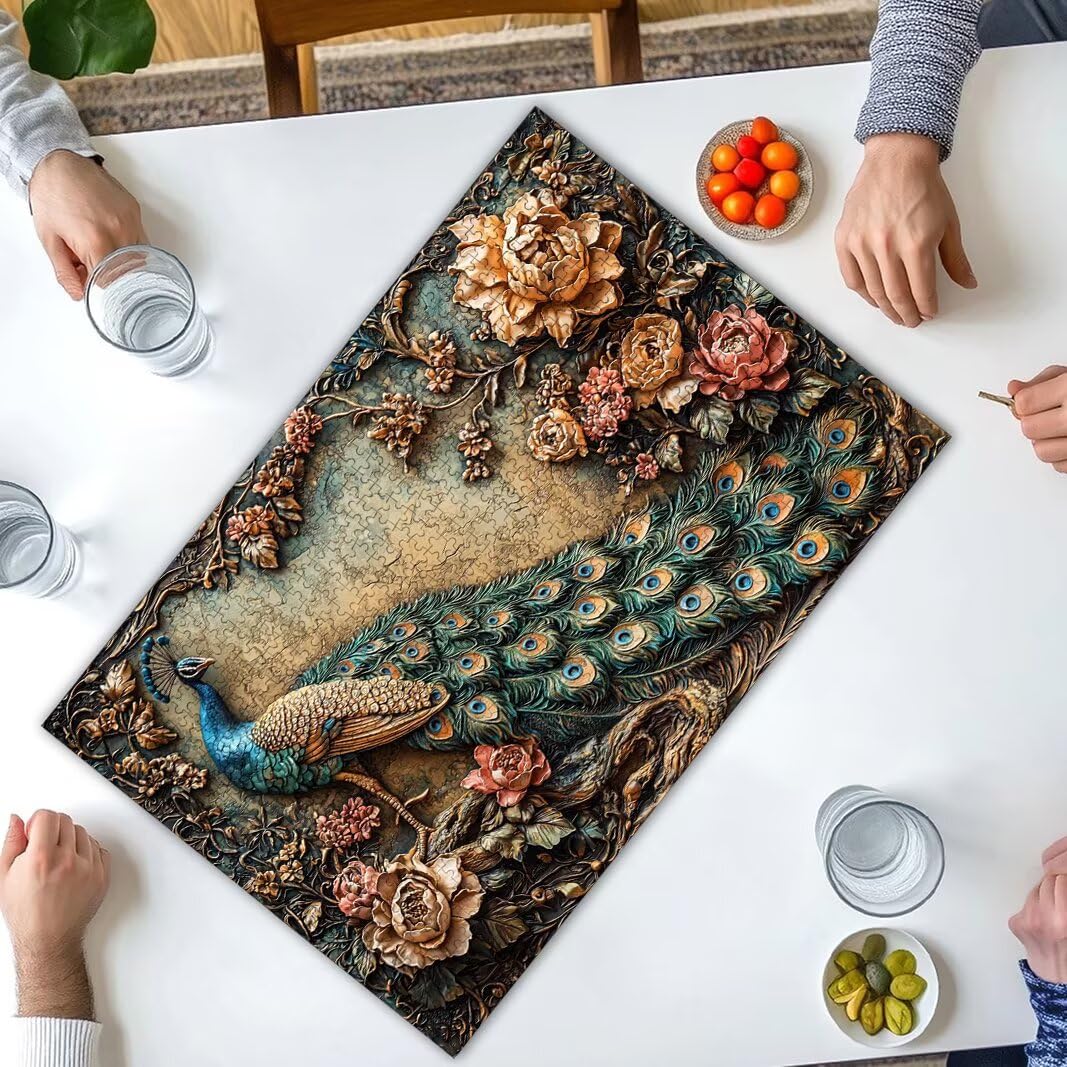 Puzzle Pavone, Puzzle 2000 Pezzi Adulti per Decor, Regalo Donna/Uomo -8710