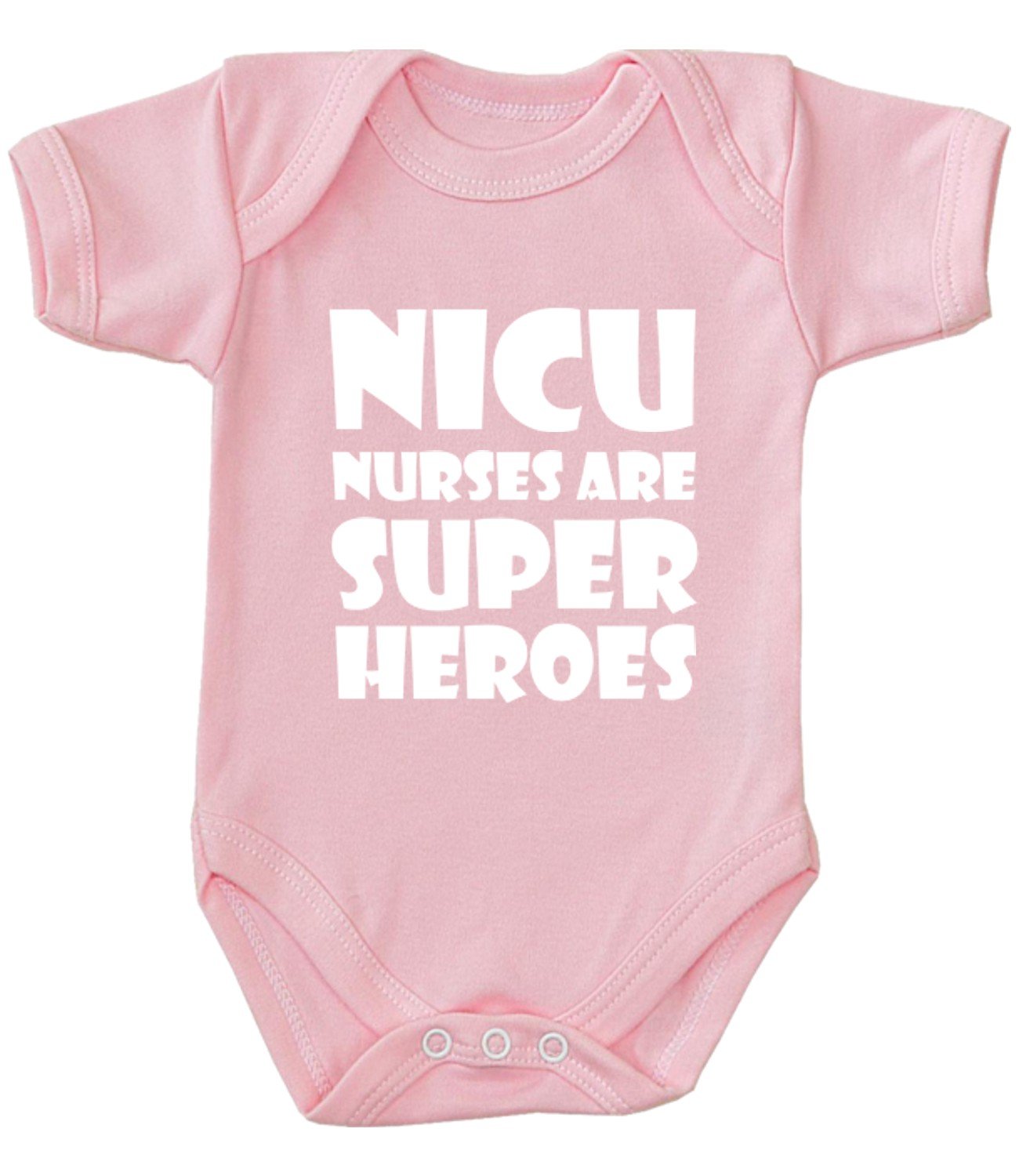 BabyPrem Premature Baby Bodysuit Clothes NICU Nurses Superheroes PREM 2 PINK