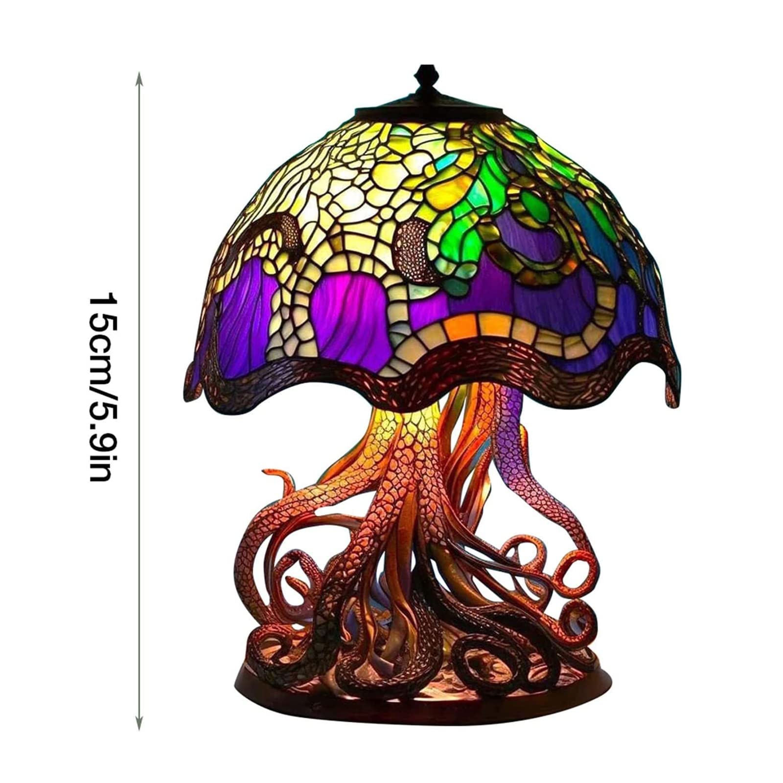 Mini żywiczna lampka nocna grzyb, retro boho dekoracja pokoju,Lampki nocne(D)