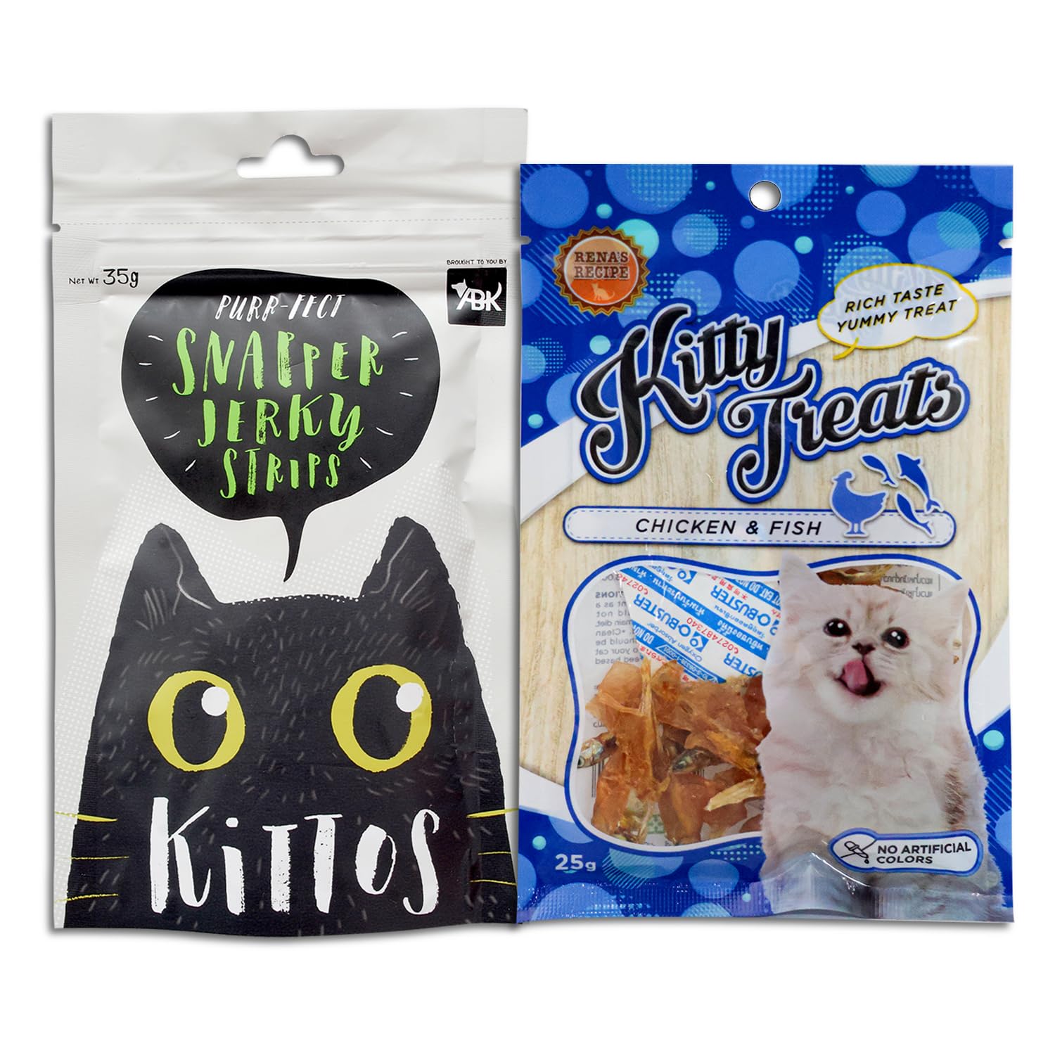 Combo of 1 Pack Kittos Snapper Jerky Strips and 1 Pack 25 GMS Cataholic Kitty Treats for Cats (B08Q4DP6RP) Amazon Price History, Amazon Price Tracker
