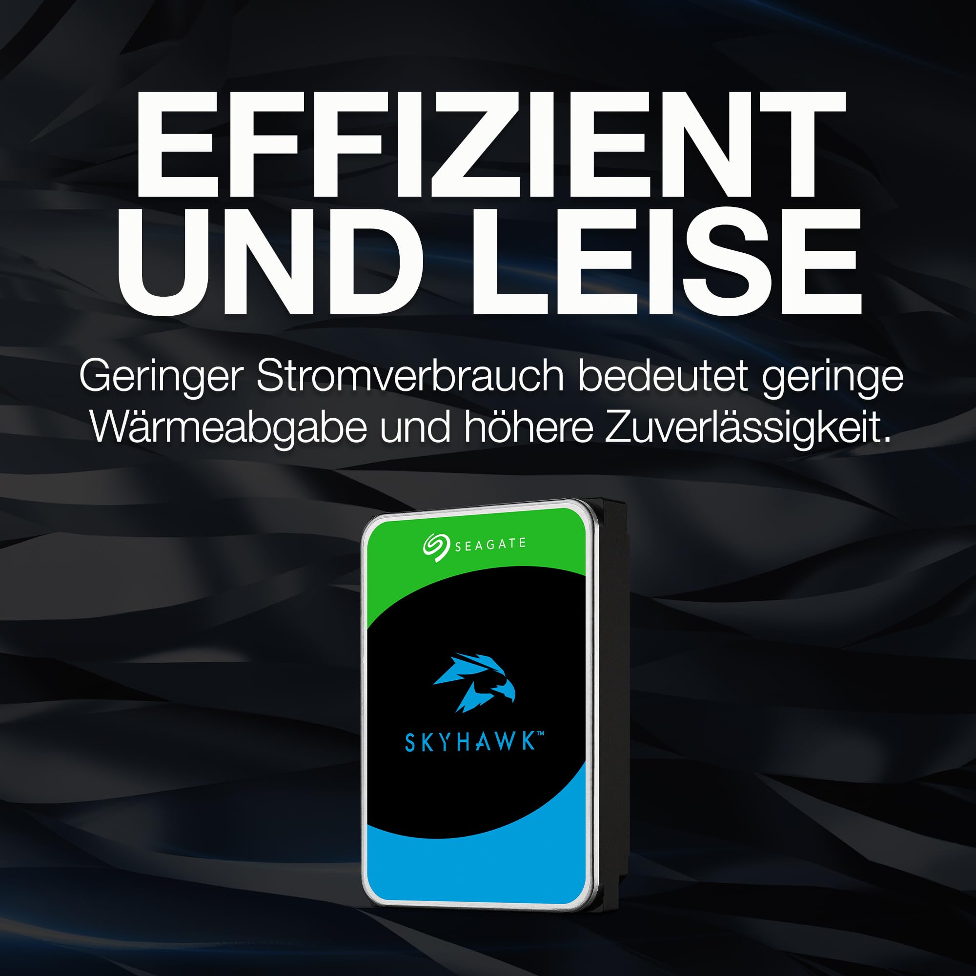Seagate Skyhawk, 8TB, Video Internal Hard Drive, 3.5 Inch, SATA, 6Gb/s, 256MB Cache, for DVR/NVR Security Camera System, with Drive Health Management, Data Rescue Service, FFP (ST8000VXZ10)