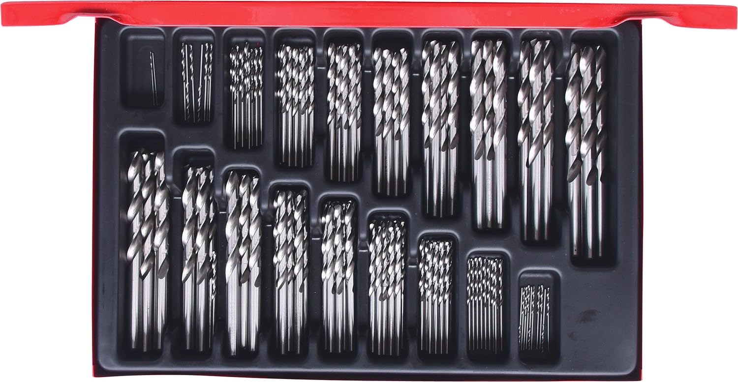 KS Tools 330.2640 Surtido de brocas HSS-G, pulido, 170 pzs, 1-10mm