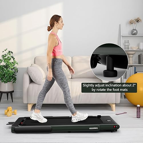 Miniatura 35 de Goplus 2 in 1 Folding Treadmill, 2.25HP Superfit Under Desk Electric Treadmill, Installation-Free with Remote Control, APP Control and LED Display