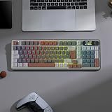 RK ROYAL KLUDGE S98 FR Clavier mécanique avec Smart Display & Bouton, Top Mount 96% Wireless Mechanical Keyboard BT/2.4G/USB-C, Hot-Swapable, Software Support, 98 Touches, French AZERTY - 8