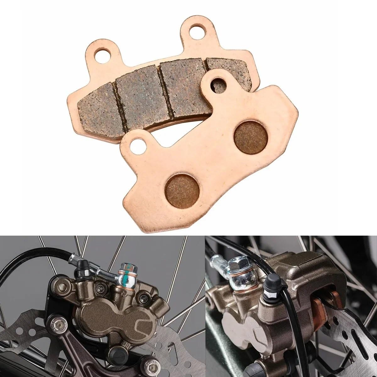 Płytki hamulcowe tarczowe Akcesoria motocyklowe Przednie tylne klocki hamulcowe Spiekanie na bazie miedzi Pasuje do motocykla Surron Dirt Bike Płytki hamulcowe tylne(Front and Rear)