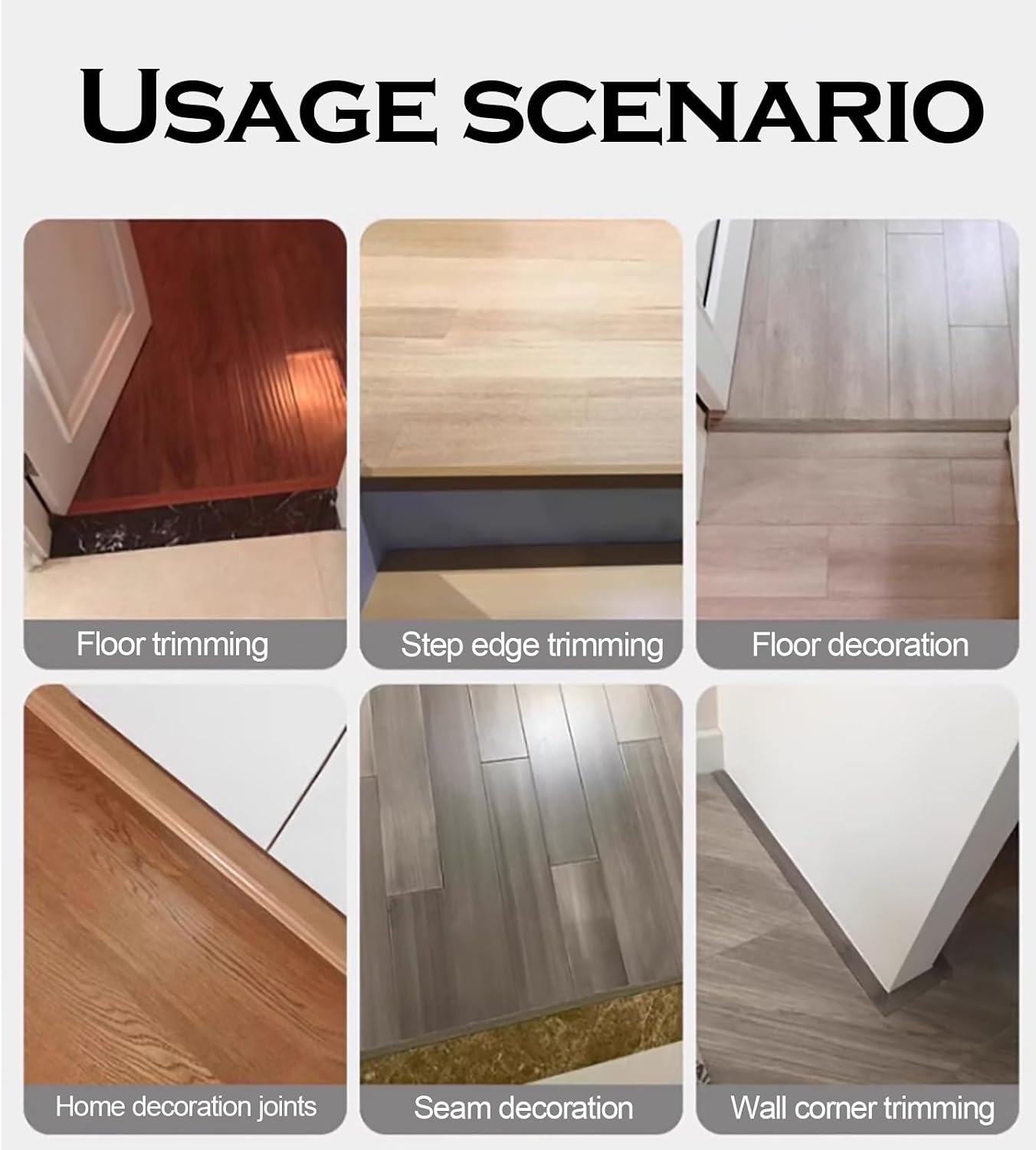 ARTSZY (2.7mx2cm) Aluminum T-Shaped Edge and Floor Transition Strip, Used to Connect The Threshold and Flat Partition Strip of Reinforced Composite Tiles(Color:Style2,Size:L:2m W:2cm)