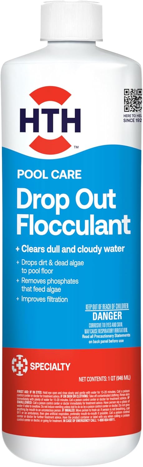 HTH Drop Out Flocculant Review: Clear Cloudy Pool Water Fast for Backyard Pools