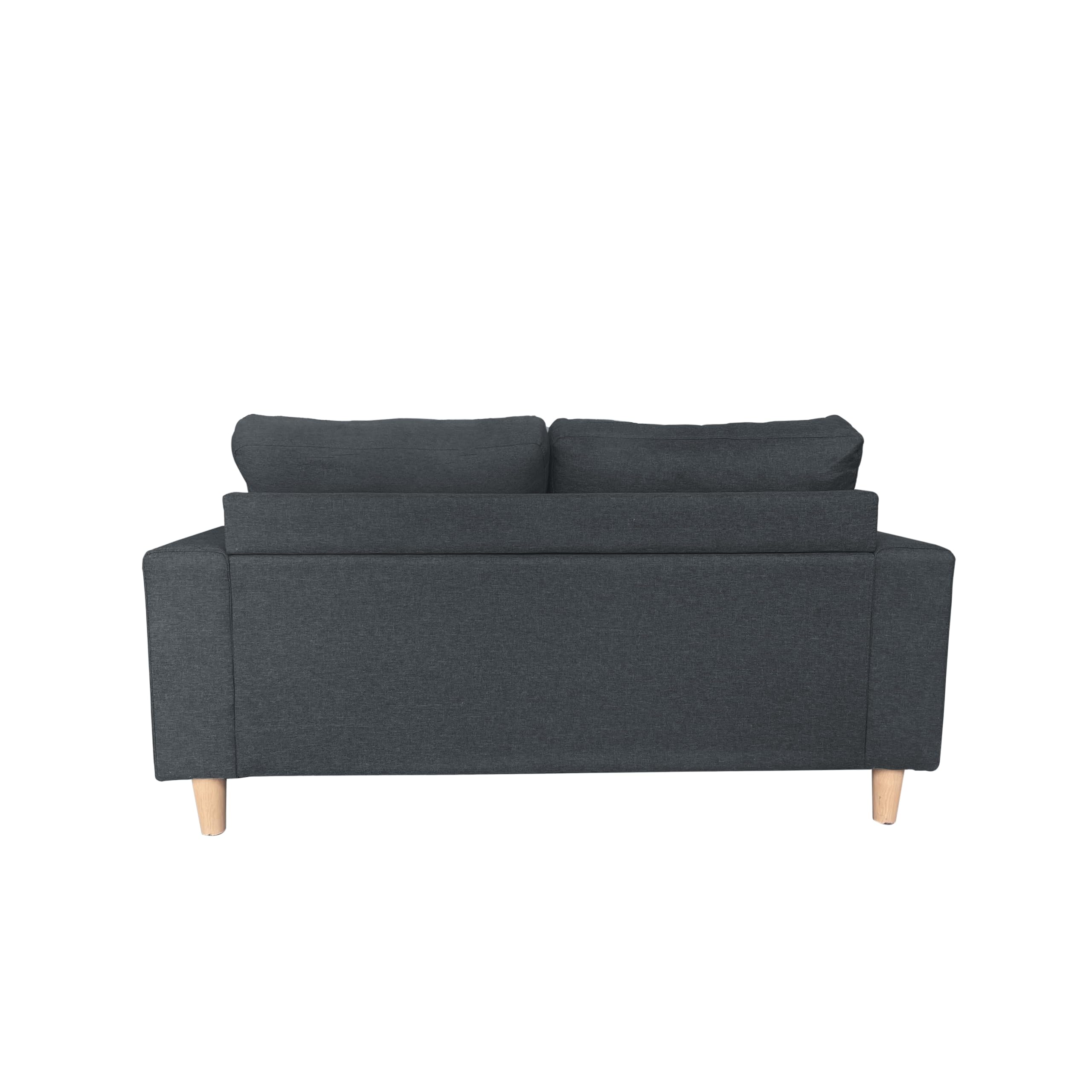 MUEBLIX.COM | Sofá Carlo de 2 Plazas | Moderno Sofá de Salón | Confortable y Tapizado en Tela | Suspensión de Muelles y Correas | Cojín del Asiento y Respaldo de Espuma