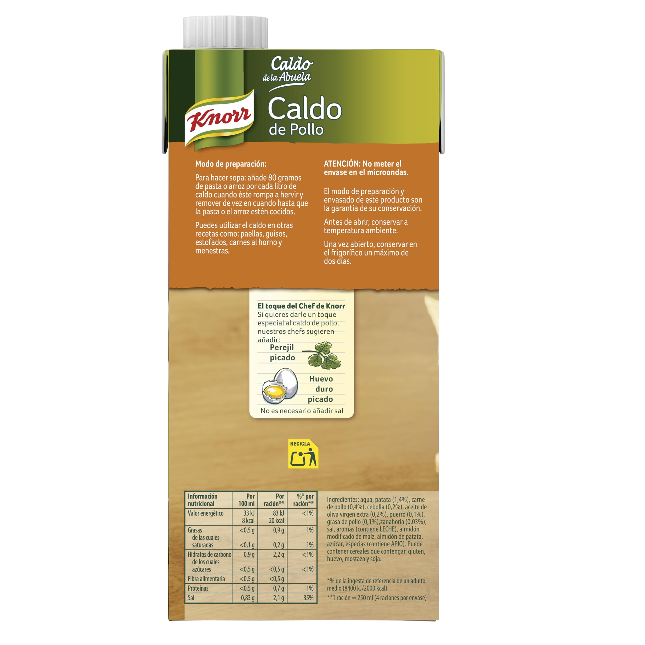 Knorr Caldo Líquido de la Abuela Pollo 1L