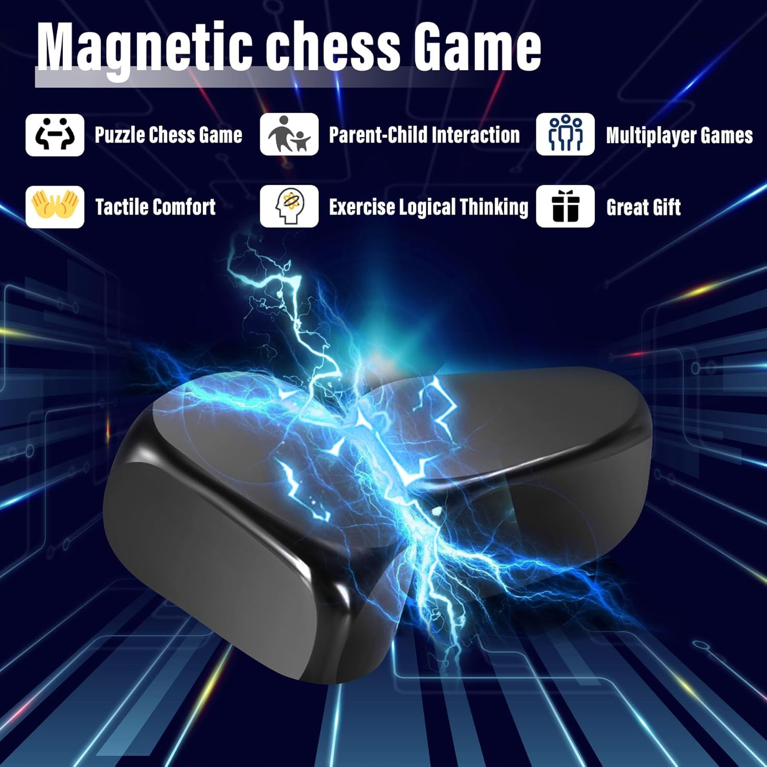 Condition photo showing New/Like New for 32 Pcs Magnetic Chess Game