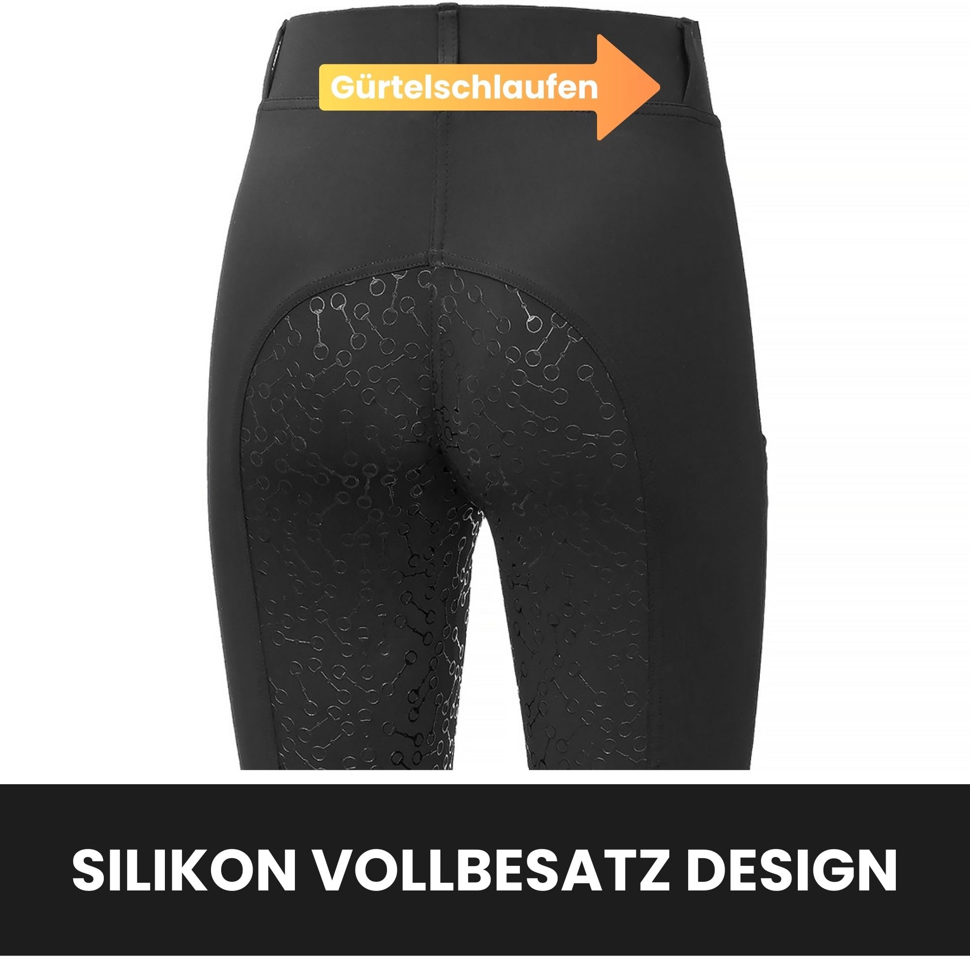 Start Reitleggings Damen mit Silikonvollbesatz – Elastische und Funktionelle Reitsport-Hosen für Damen und Mädchen, Optimaler Halt & Komfort