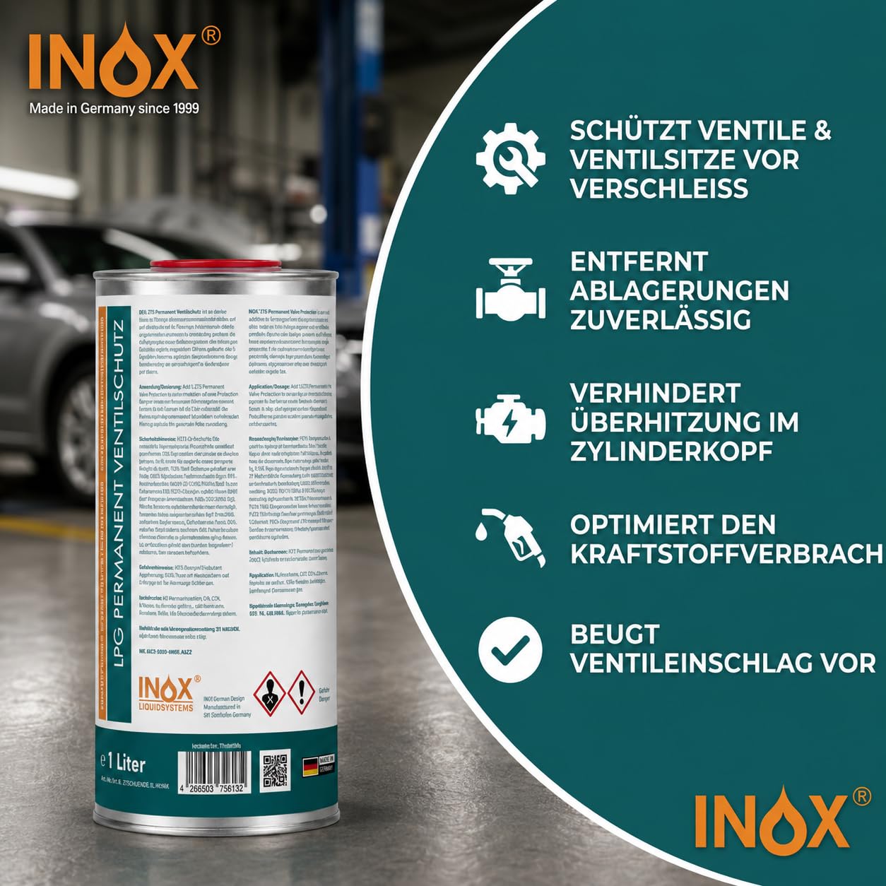 INOX LPG Permanent Ventilschutz 6x1L für Autogas-Fahrzeuge