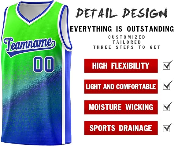 Custom Basketball Jersey Mesh Athletic Uniform Personalized Name Number