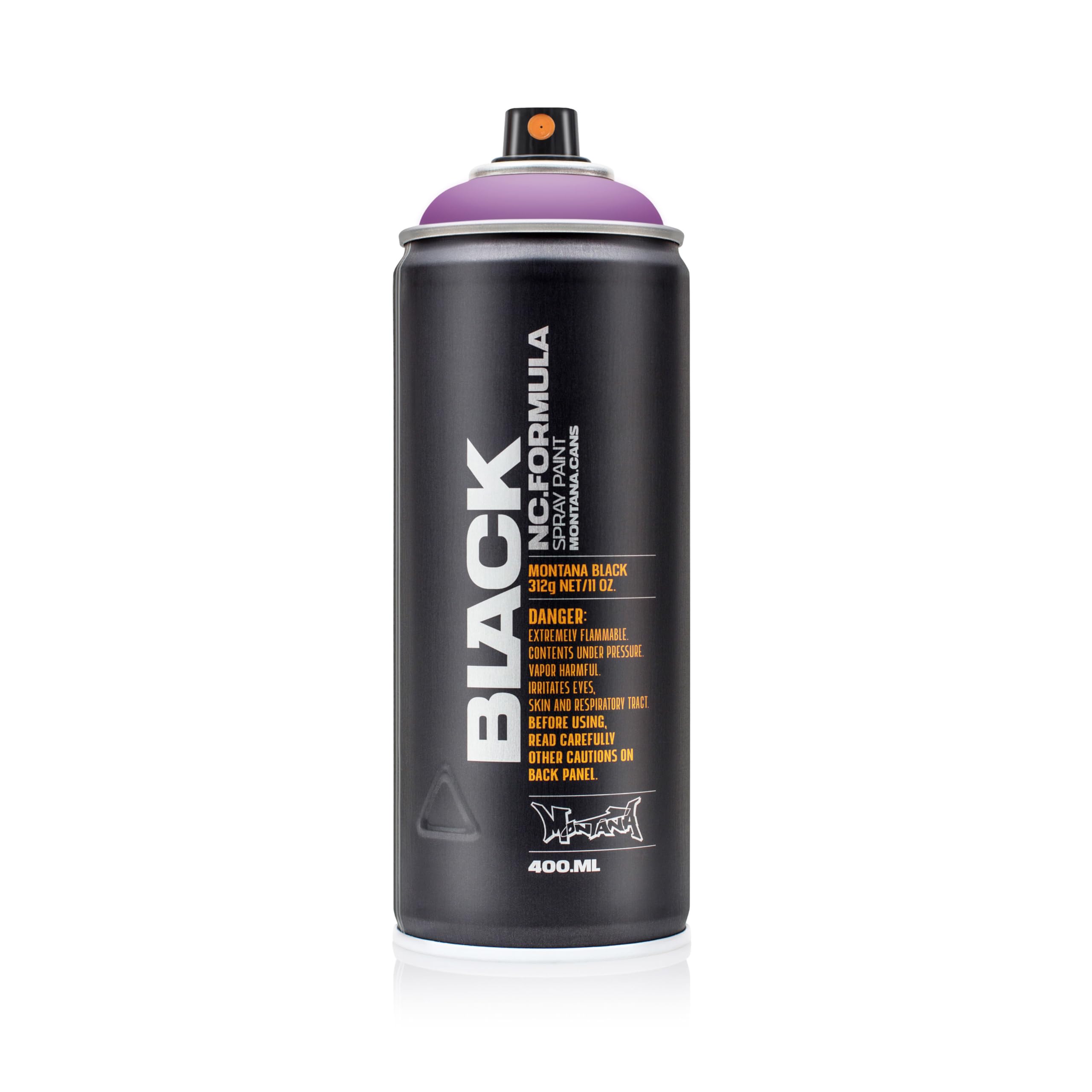 Black Spray Paint, Matt Finish, 400ml Can, Colour: BLK4020 - Monster