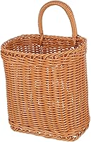 Vista 1 de Angoily Cesta colgante para utensilios de cocina, maceta de plástico, cestas de plástico para colgar en la pared, cesta pequeña para colgar