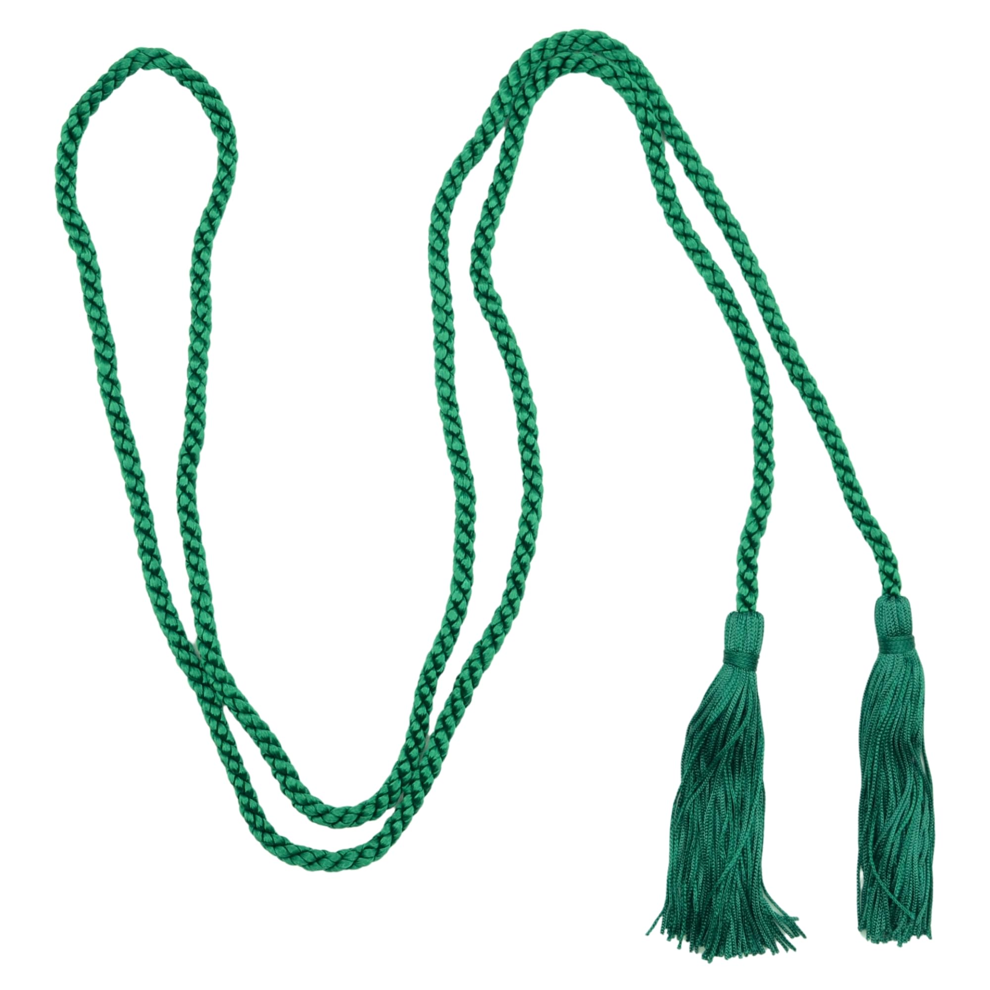 celloexpress Dark Green Double-Ended Tasselled Cord - Chainette Tassels Tieback Curtains Dressing Gown (Pack of 3)