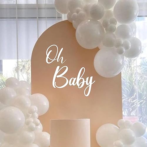 Vista 10 de Calcomanía de pared con texto en inglés «We Over The Moon About You», decoración de baby shower, calcomanías de decoración de pared para guardería