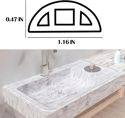 Miniatura 4 de Presa de agua de umbral de ducha de 39 pulgadas, barrera de ducha autoadhesiva y tapón de agua de cocina, sistema de retención de sellado de goma