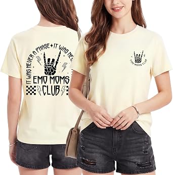 Mama Shirts Emo Moms Club T                T