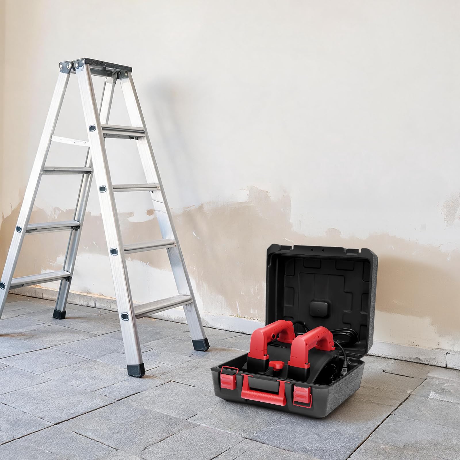 Elektryczna frezarka do betonu, 1200 W, strug ścienny, 1000-4000 obr./min, urządzenie do usuwania tapet, frezarka do betonu, elektryczna frezarka renowacyjna, strug ręczny do ścian, sufitów, podłóg i