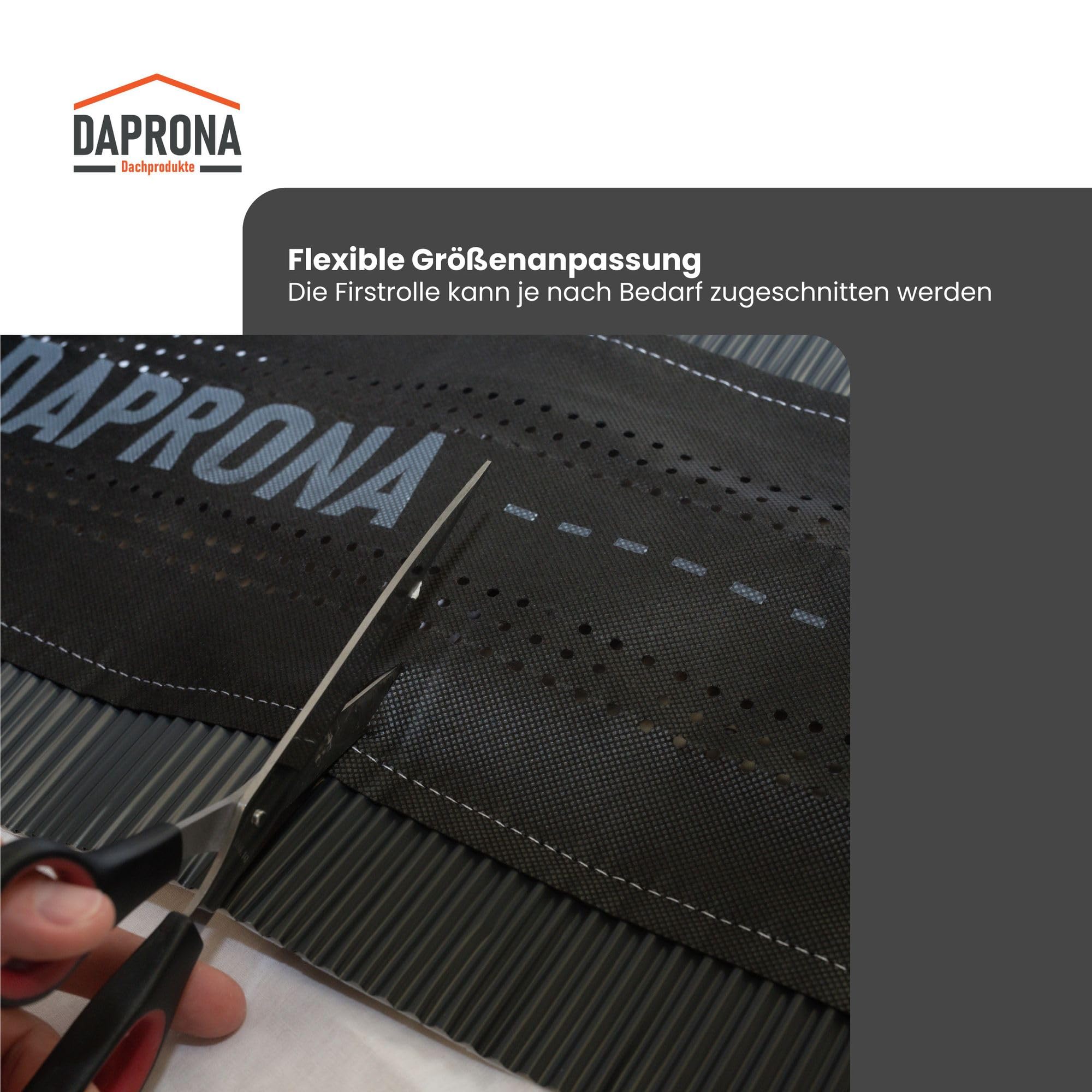 Firstband Kupfer - 230mm x 5m Rot (RAL 8004) Kuperband für eine optimale Dachfirst Abdeckung, Schützt vor Moosbildung am Dach, Super Butylkleber