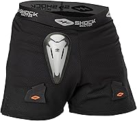 Shock Doctor Men's Loose Fit Hockey Shorts with BioFlex Cup - Ventilated Supporter for Hockey, Baseball & More
