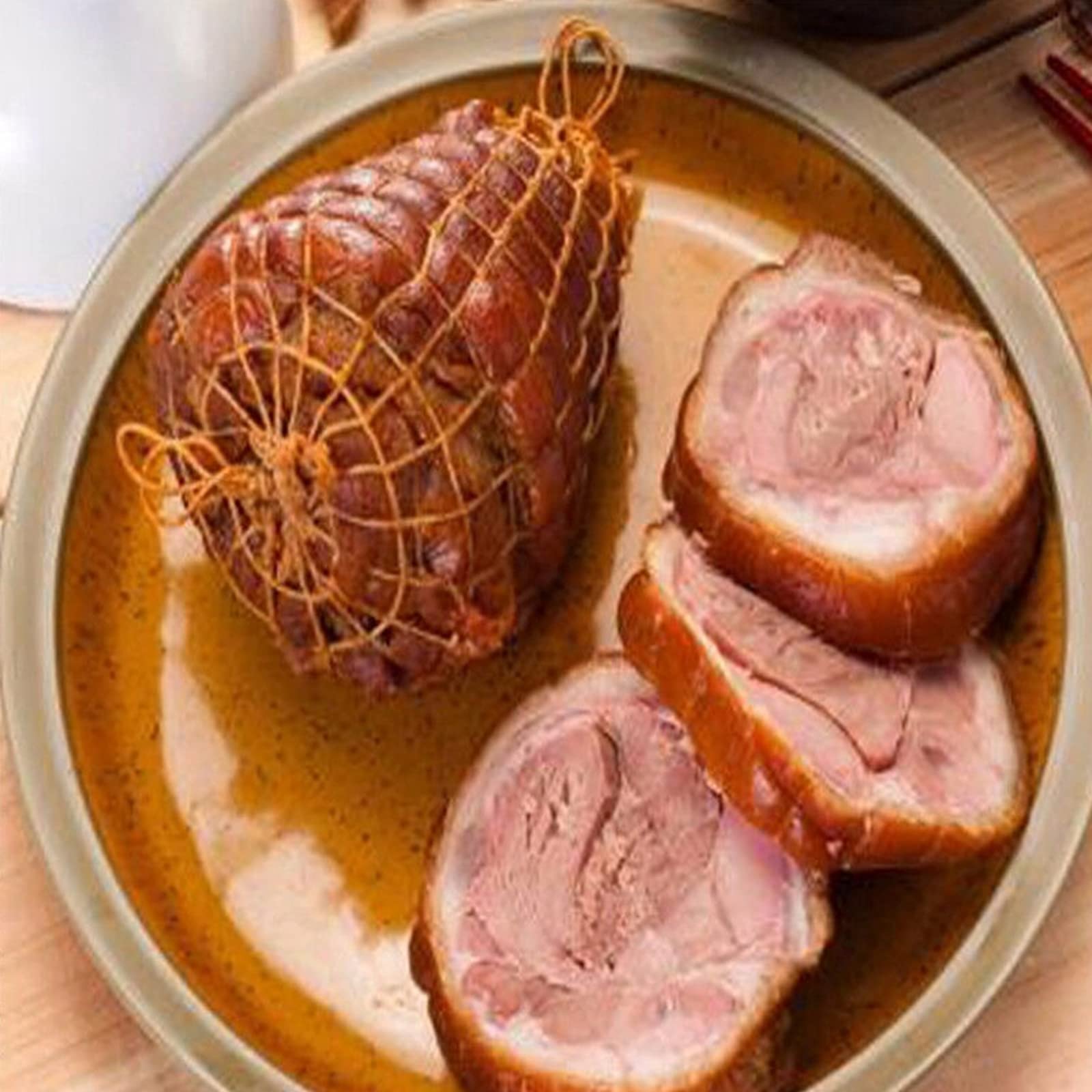 duoyif Rete per Arrosti Rete da Cucina per Carne, Rete di Carne, Rete da Cucina in Cotone, Accessori per Cottura e Cottura per Conservare Appendere Arrostire Cuocere Carne Prosciutto 300Cm 2Rotoli