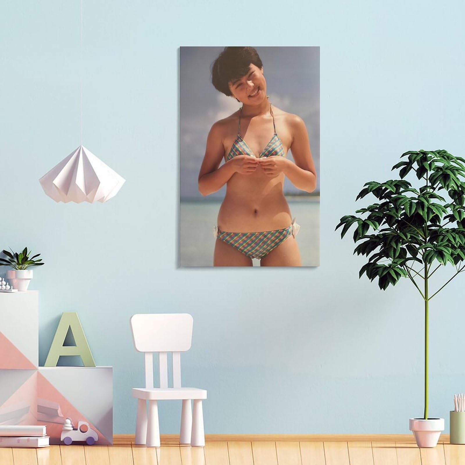 Amazon.co.jp: 井森美幸 女優 若い頃 レトロ 水着1 ポスター アート