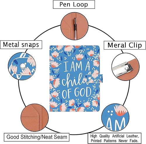 Miniatura 9 de Regalos cristianos Padfolios de piel sintética para mujeres y hombres, Escritura para I Know The Plans Jeremías 2911, versículo bíblico inspirador,
