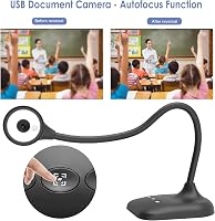 PAKOTOO USB Dokumentumkamera A3 LED Megvilágítás Mikrofon Zoom Skype Teams 3