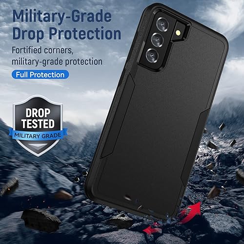 Miniatura 3 de Funda para Samsung Galaxy S21 Plus, Galaxy S21 Plus con protector de pantalla HD prueba de caídas de grado militar Funda protectora resistente a