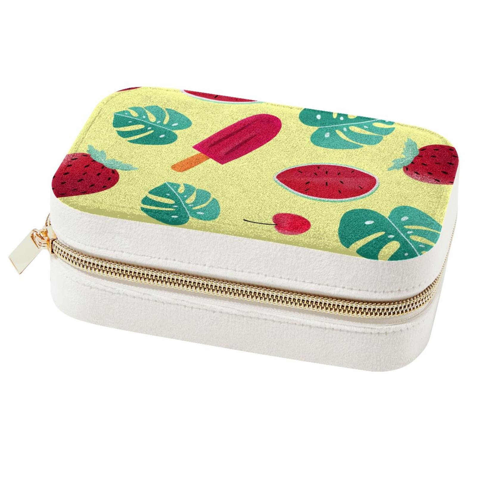 Boîte à bijoux portable en vacances pour ranger bagues et boucles