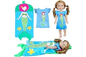 American 14 Inch Mermaid Clothes Sleeping Bag Set