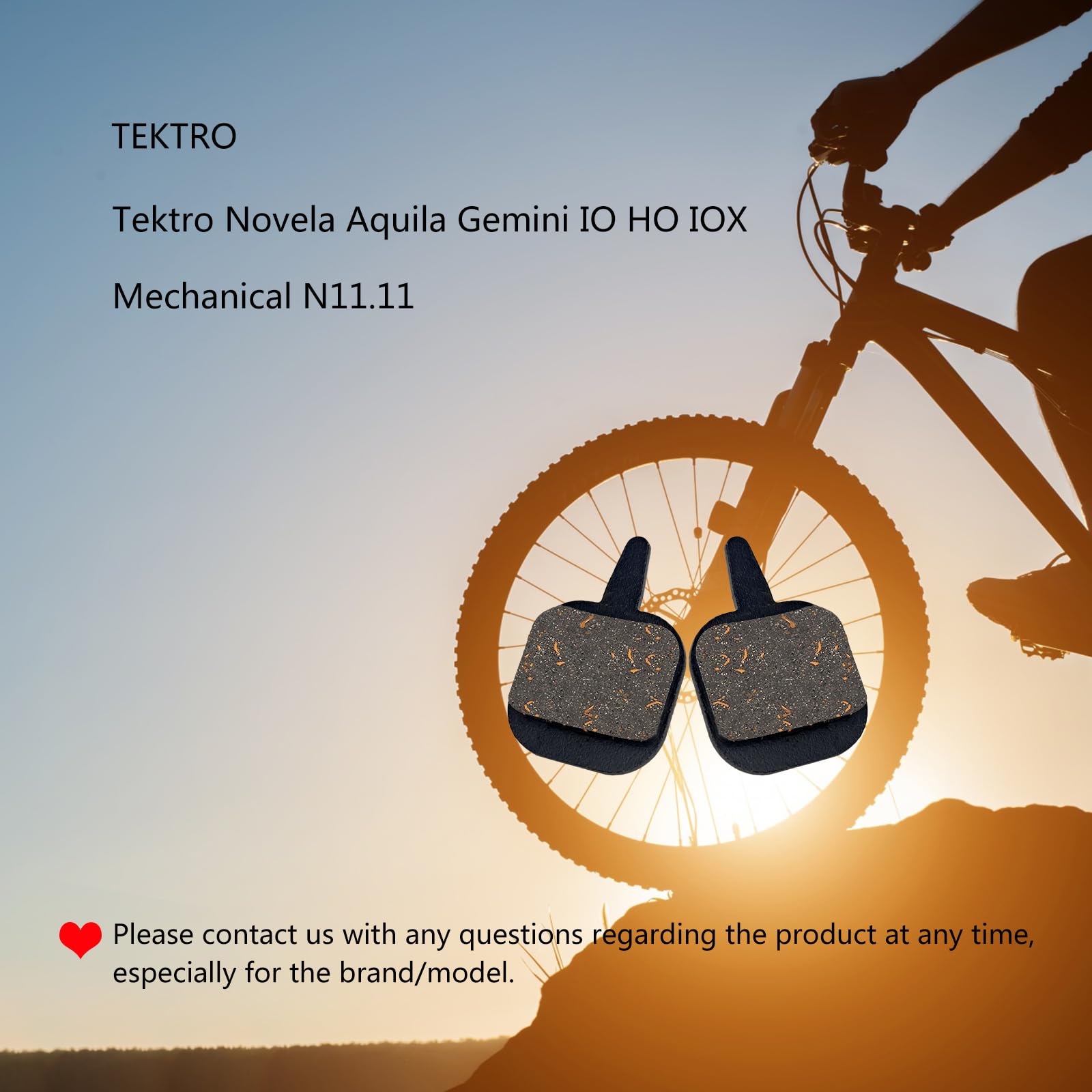 Pastiglie Freno Sinterizzate Oro Per Tektro &ndash; Compatibili IO, Aquila, Old Gemini, N11.1