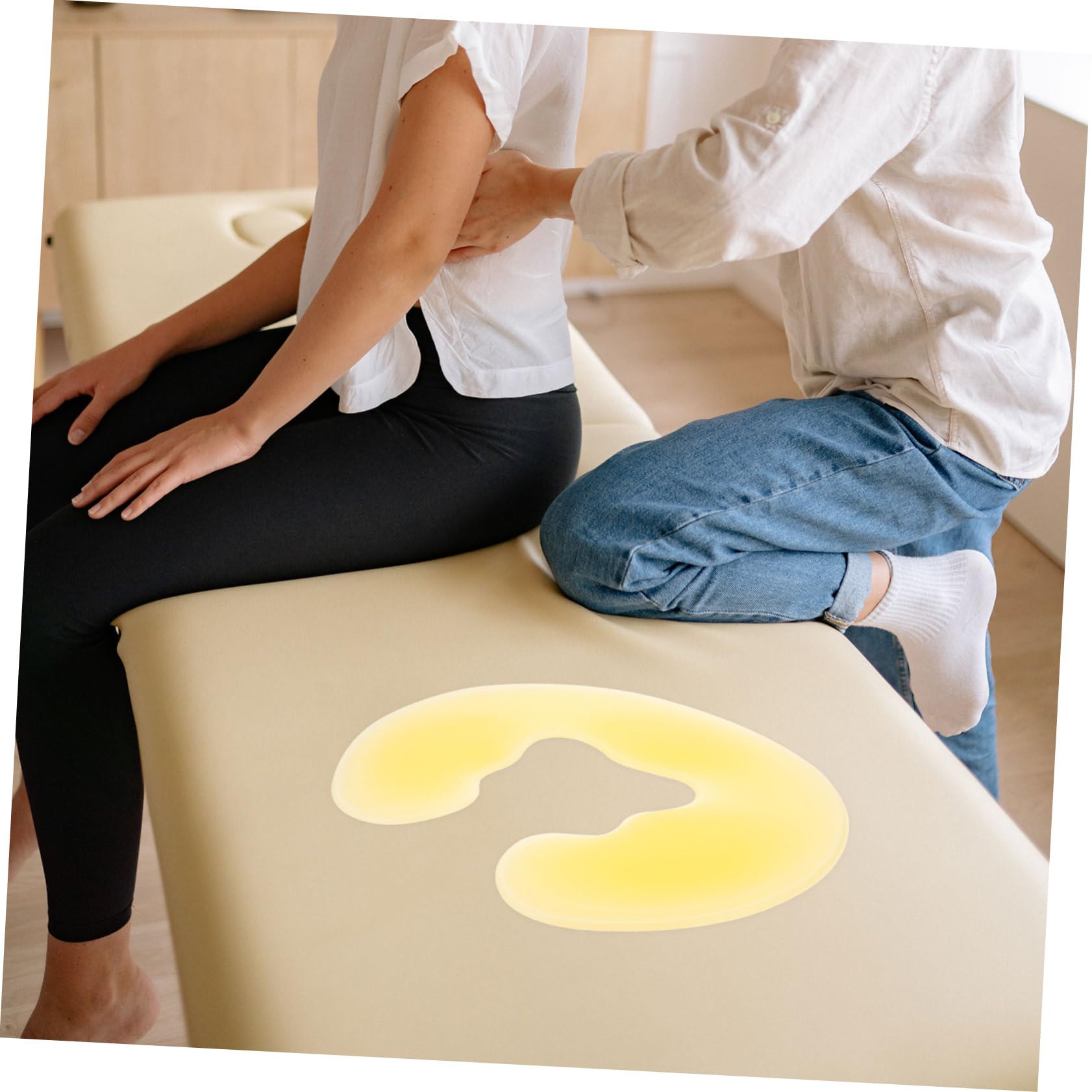 GALPADA Cuscino Spa in Silicone U Shape per Massaggio Viso e Corpo, Morbido Poggiatesta per Salone Estetico