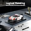 Mould King 27010 Speed Champion Racing Car Building Blocks 911 RSR Sports Car Clamping Blocks with Acrylic Display Case Model Cars for Collecting (349 Pieces)